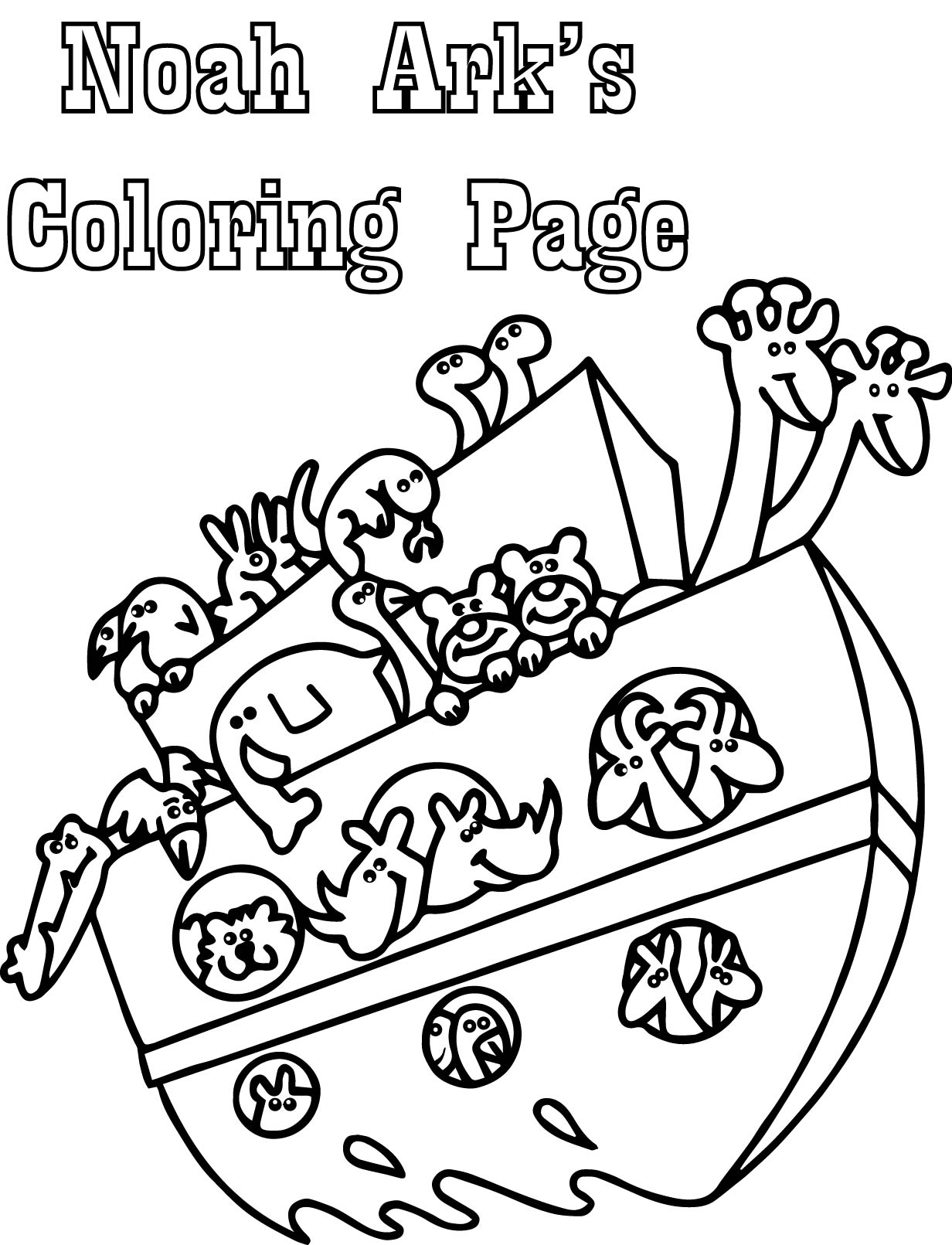 noahs ark coloring pages for toddlers