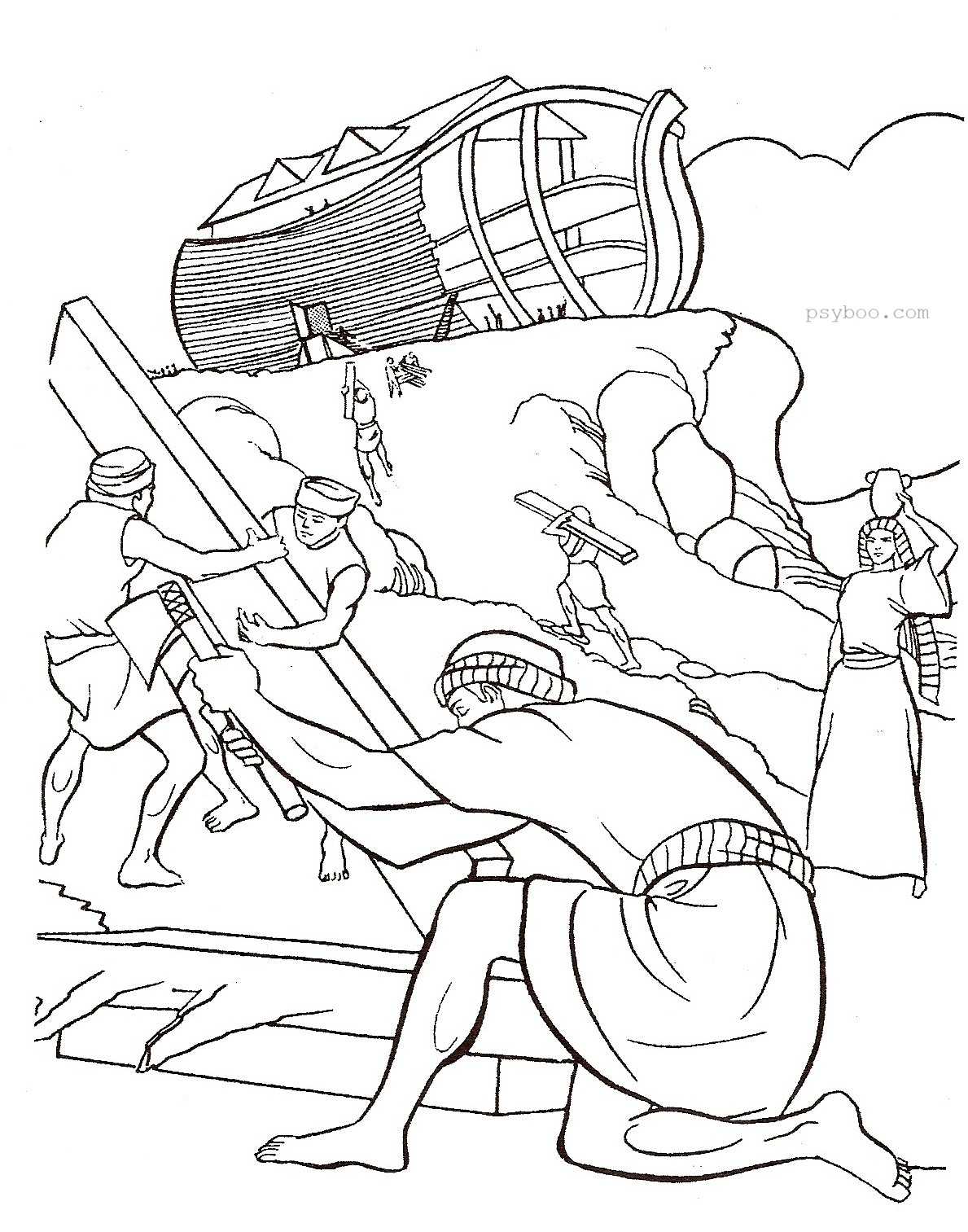 noahs ark coloring pages printable