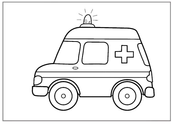 lego ambulance coloring pages