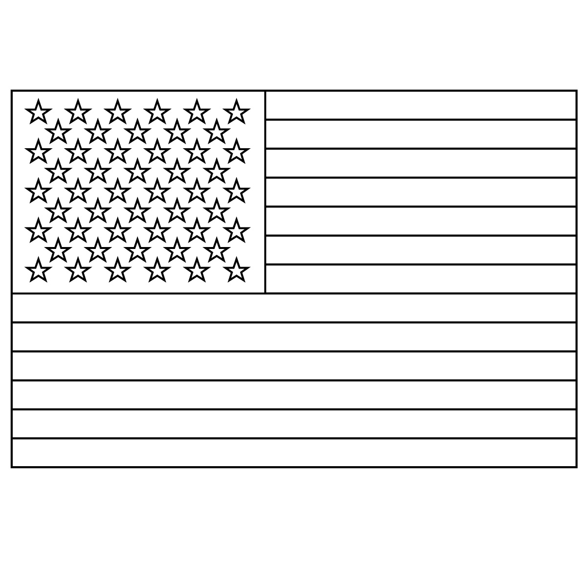 American Flag Coloring Pages PDF - Coloringfolder.com