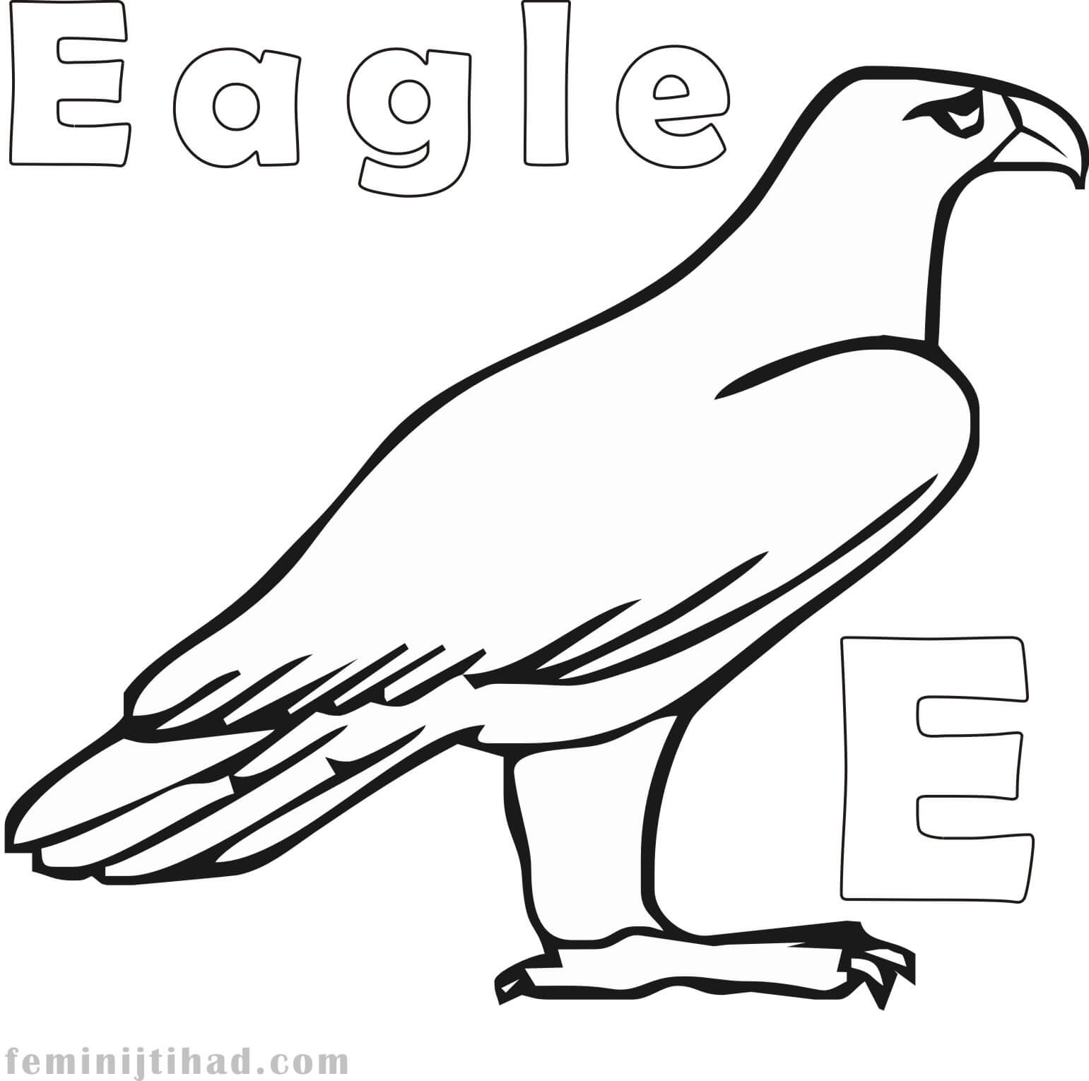 american eagle coloring page
