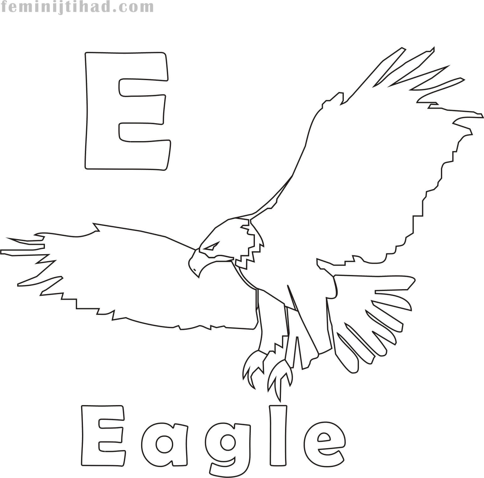 american eagle coloring page printable
