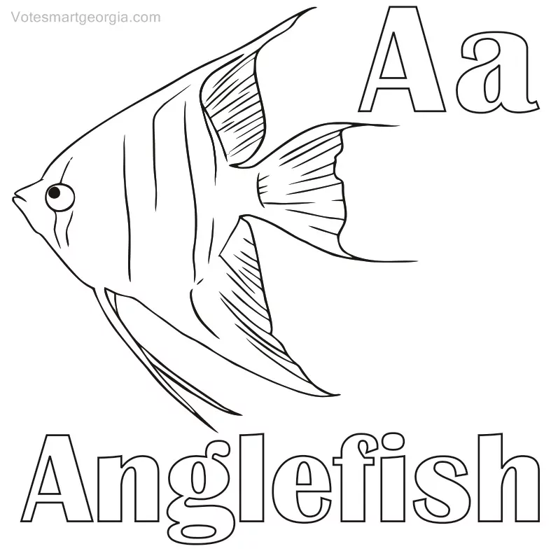 anglefish coloring pages printable