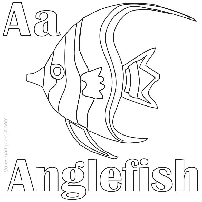cute anglefish coloring pages