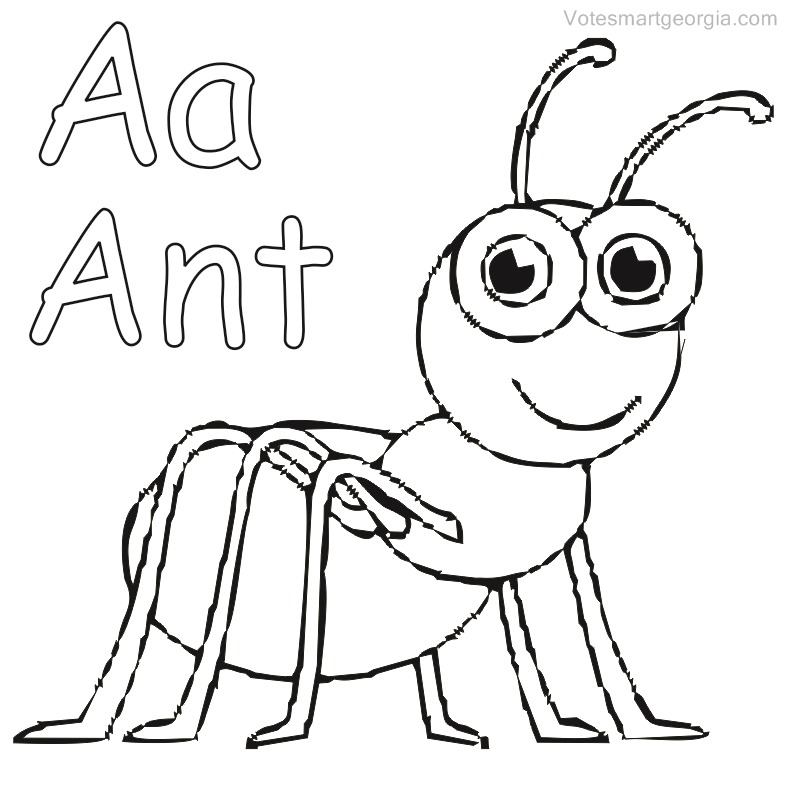 ant coloring pages free