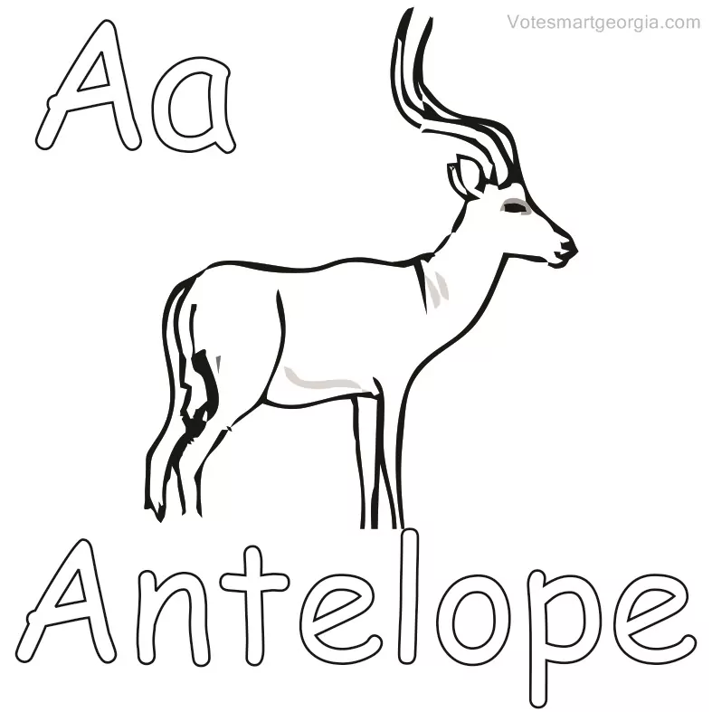 antelope coloring pages printable
