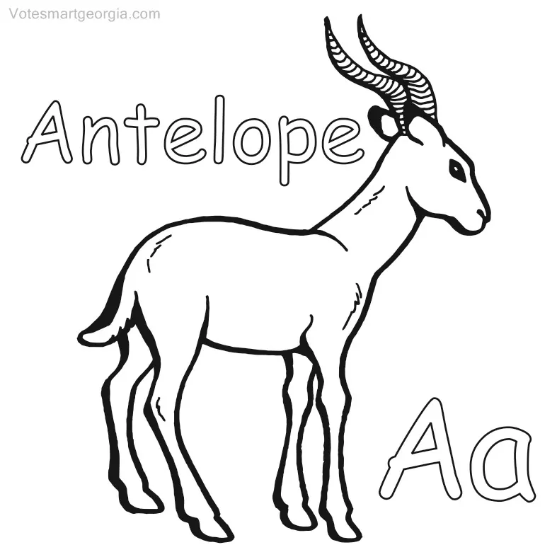 free coloring pages antelope