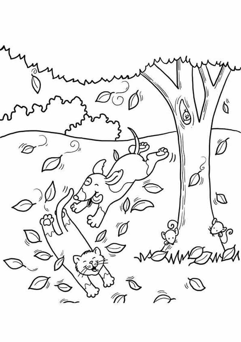 apple tree coloring pages for kids