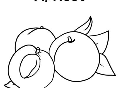apricot coloring page