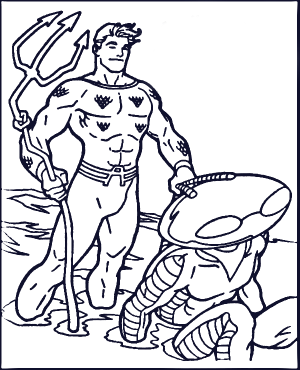 aquaman character coloring books