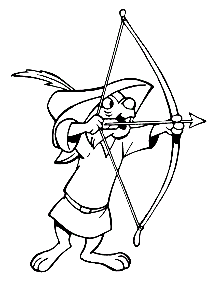 archery coloring pages to print