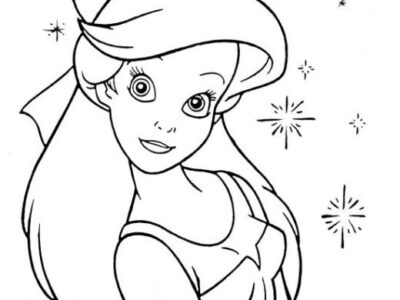 ariel and eric coloring pages