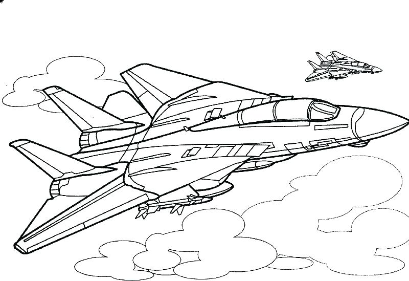 military airplane coloring pages