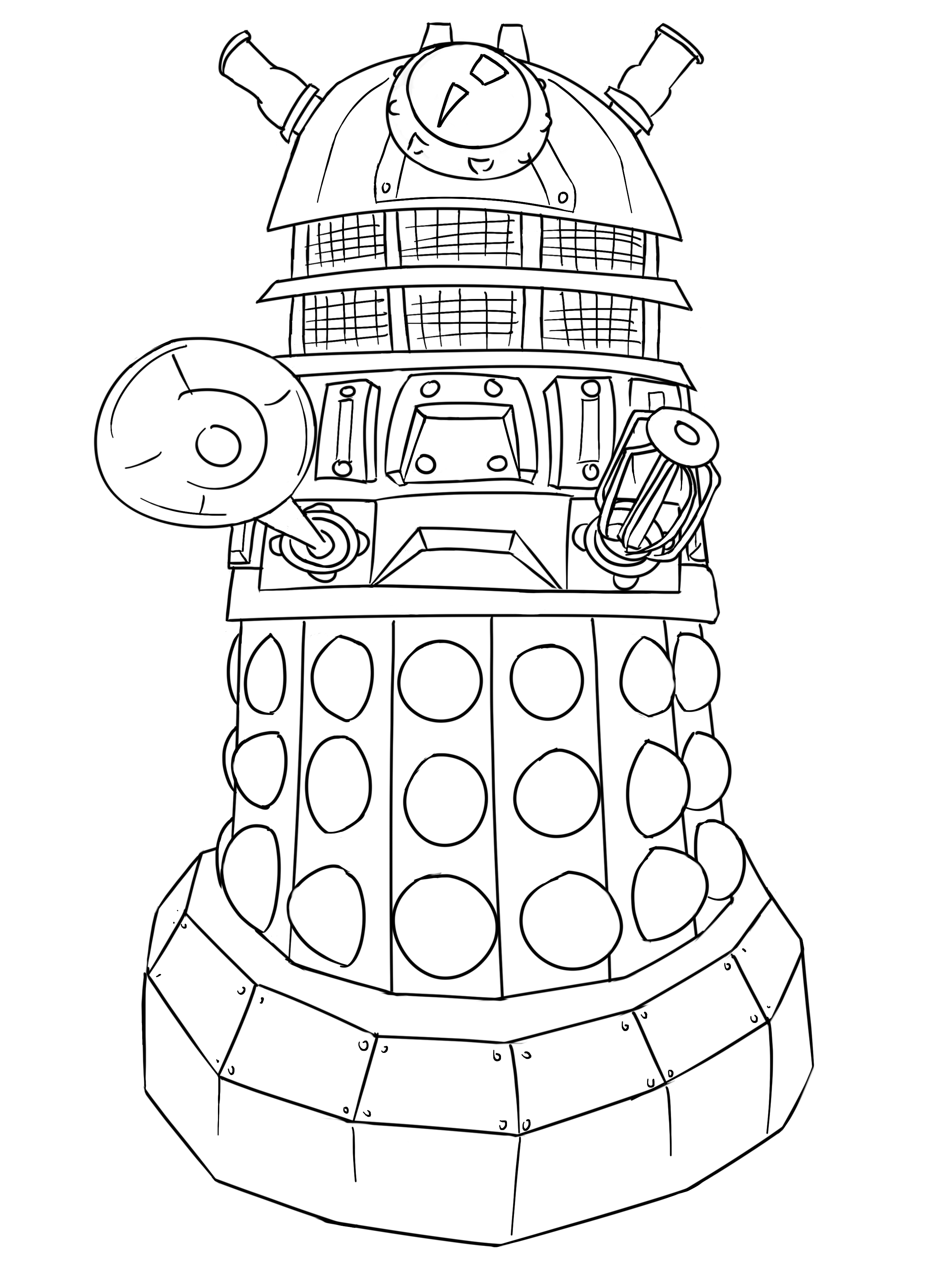 printable doctor who coloring pages
