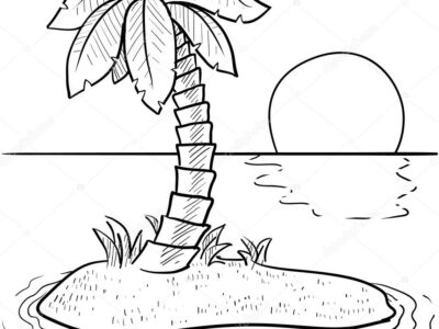 at the beach coloring pages