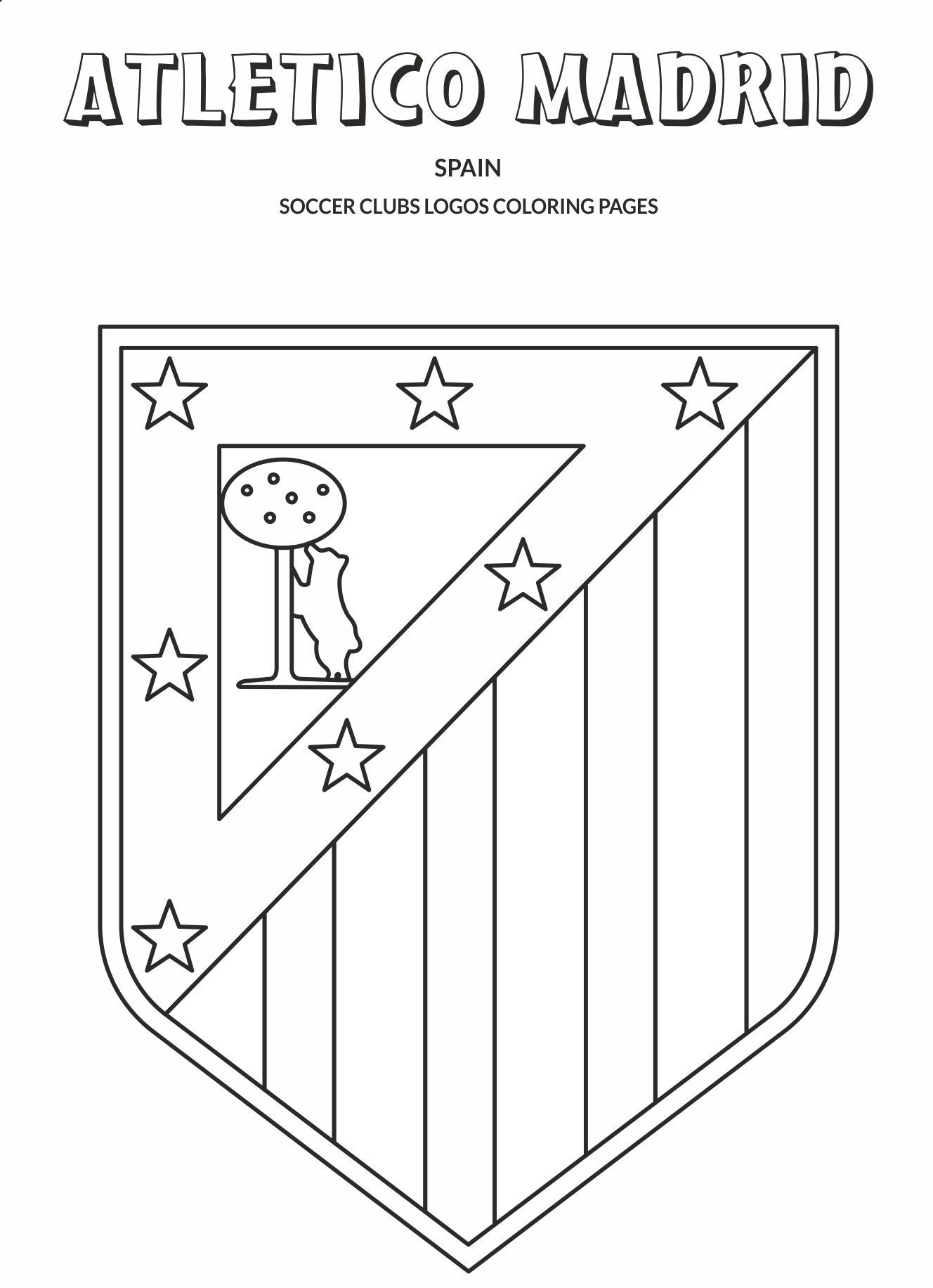 atletico madrid logo coloring pages