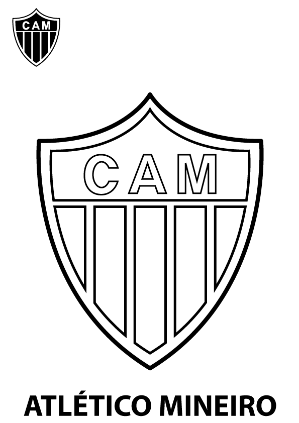 atletico mineiro logo coloring pages