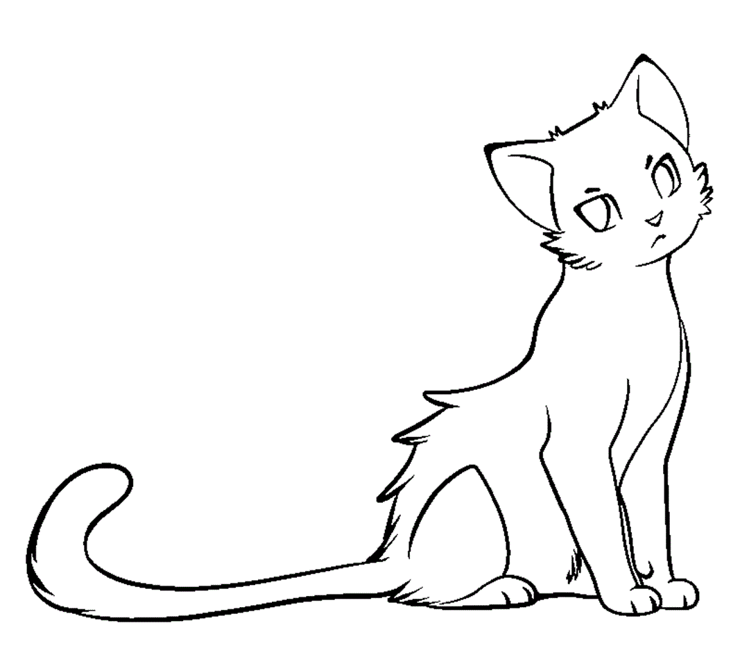 coloring pages of warrior cats