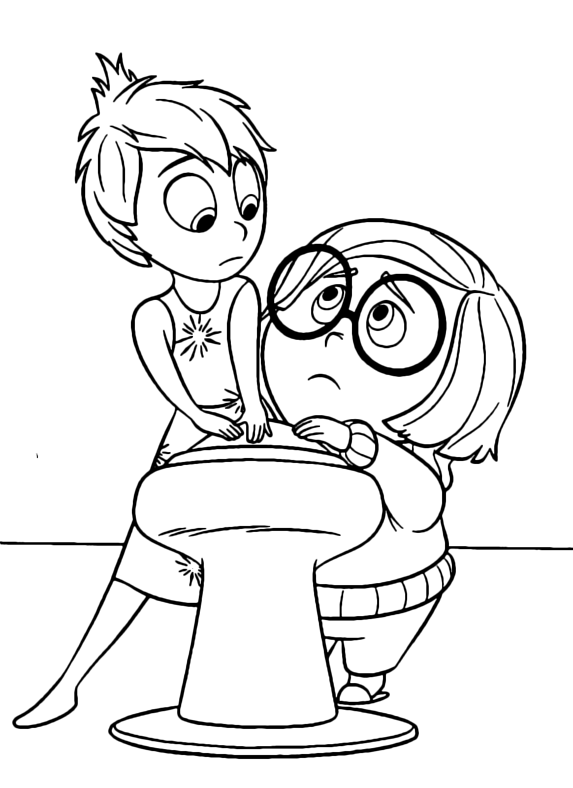 inside out movie coloring pages