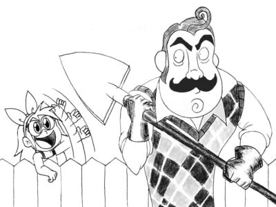 coloring pages hello neighbor
