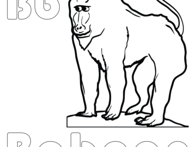 baboon coloring pages online