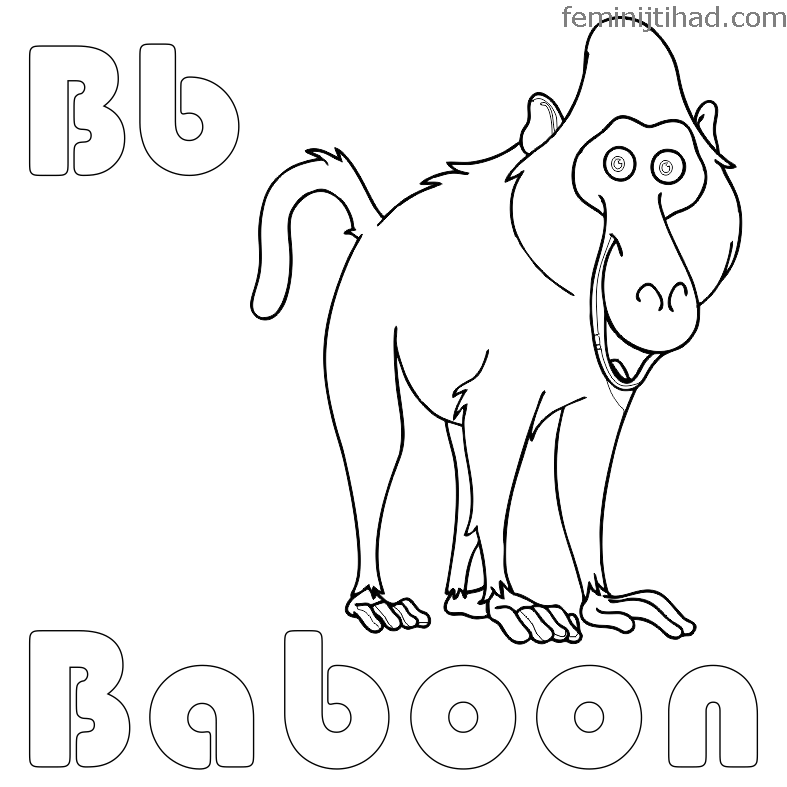 baboon coloring pages to print
