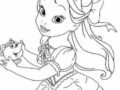 baby belle coloring pages
