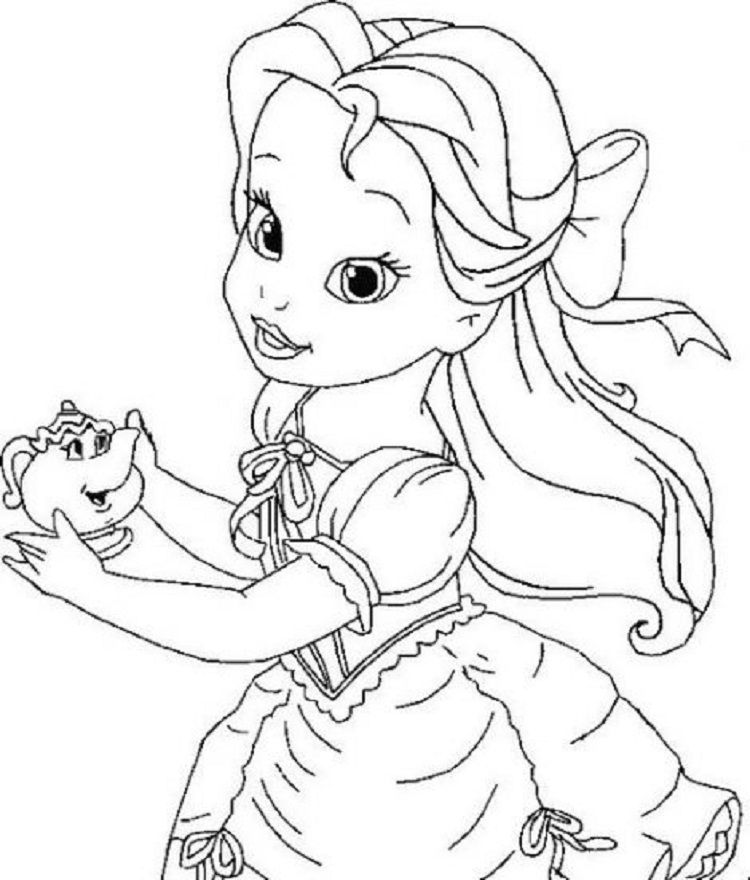 baby belle coloring pages