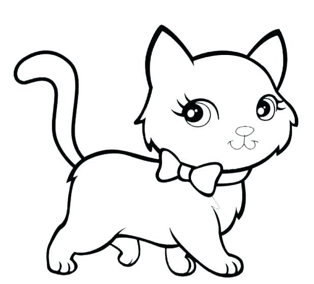 baby cat coloring pages