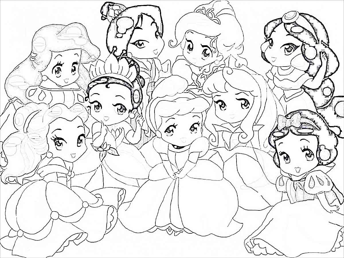 free princess coloring pages for kids