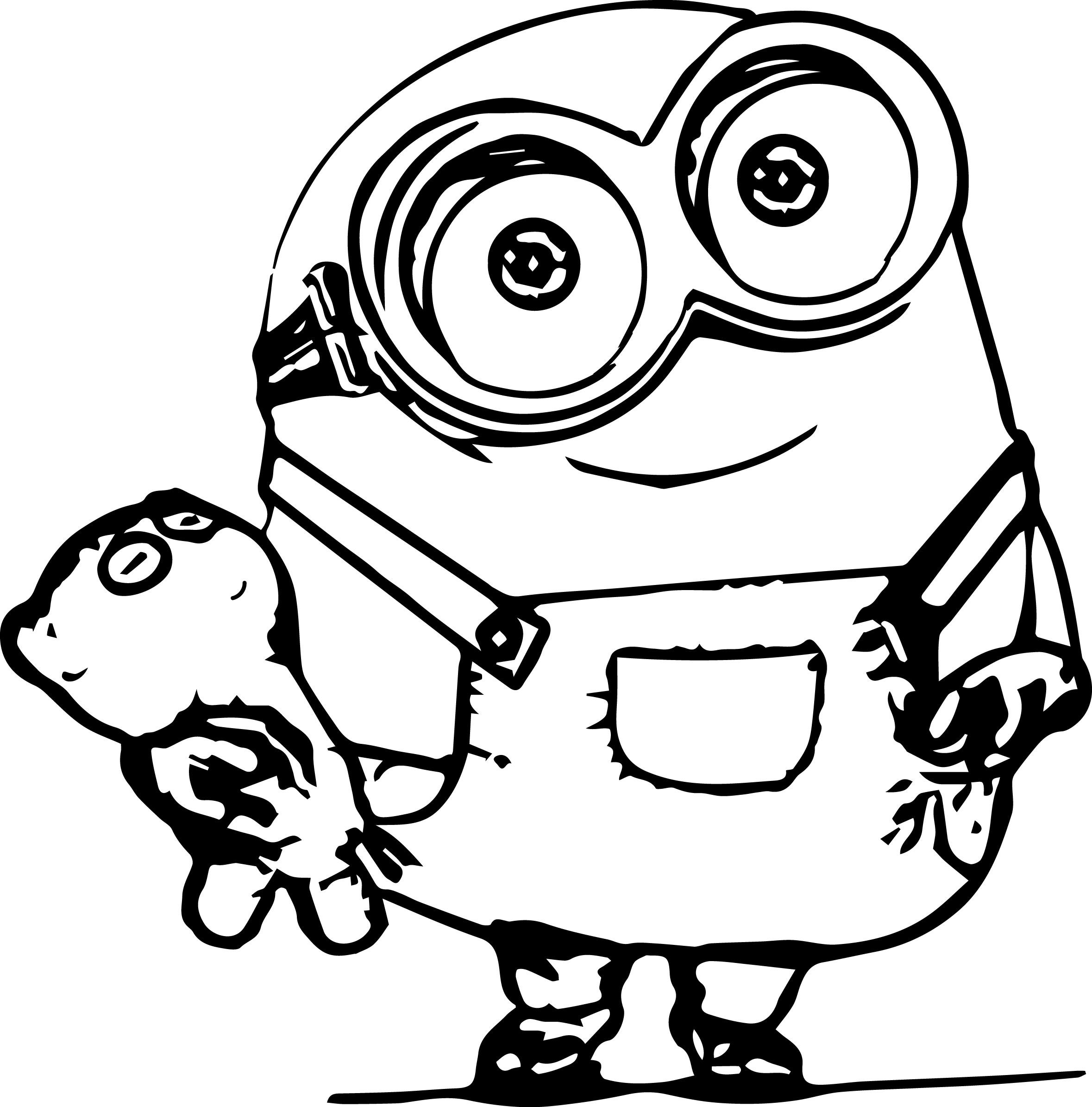 baby minion coloring pages