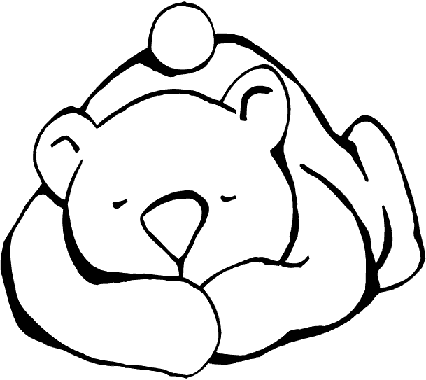 baby polar bear coloring pages printable
