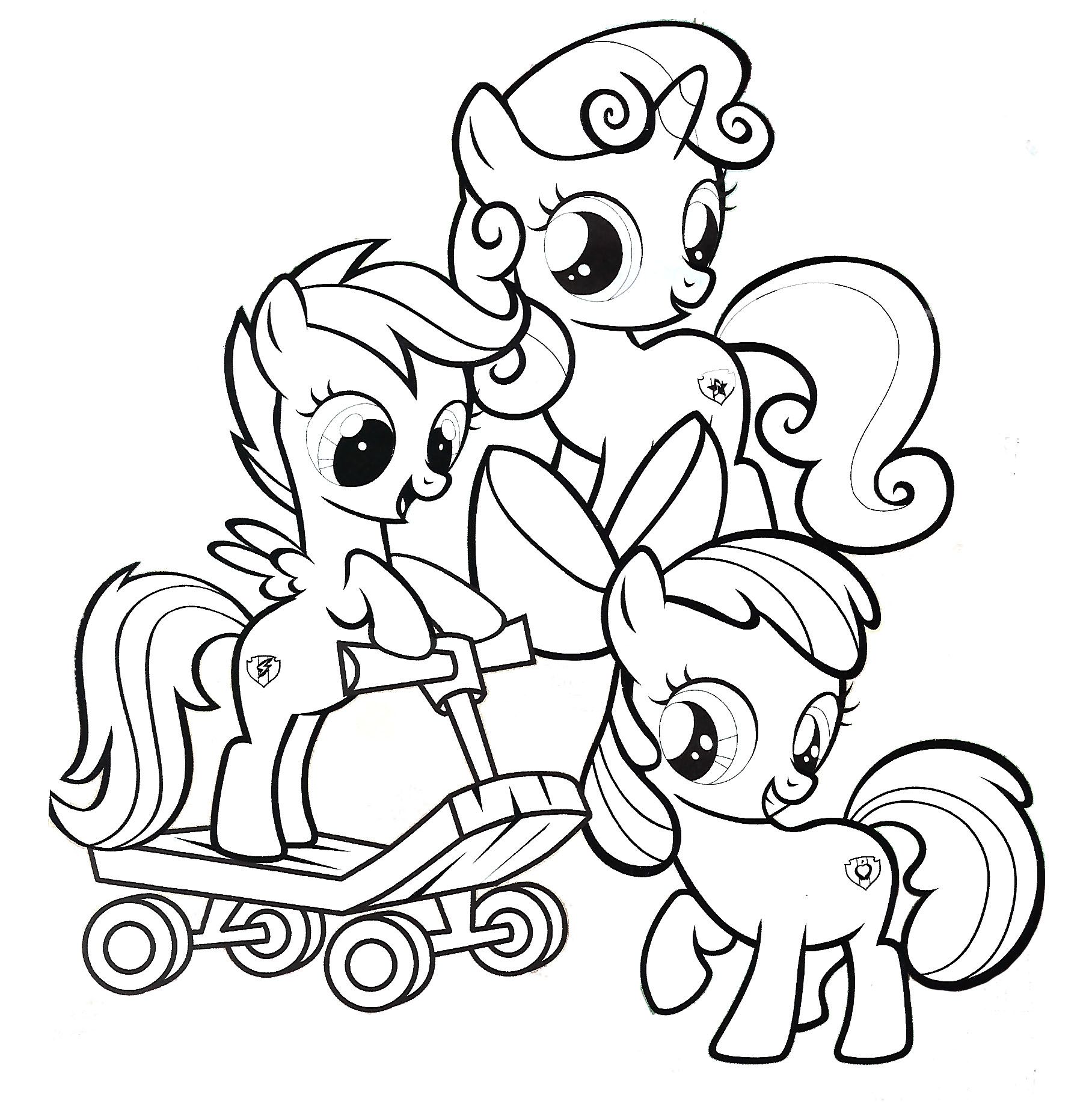 baby pony coloring pages