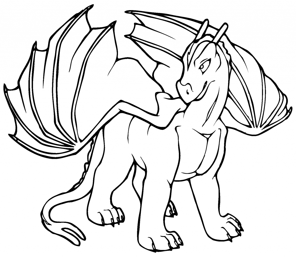 badass dragon coloring pages