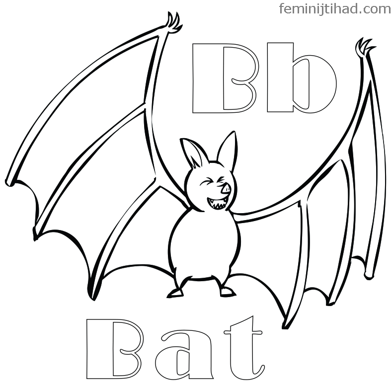 bat coloring pages to print