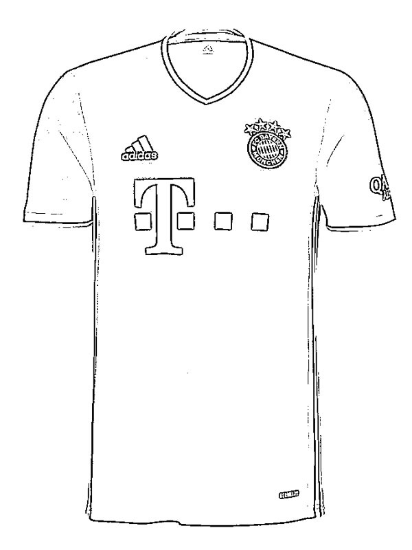 bayern munchen jersey coloring pages