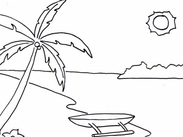 beach coloring pages for adults printable