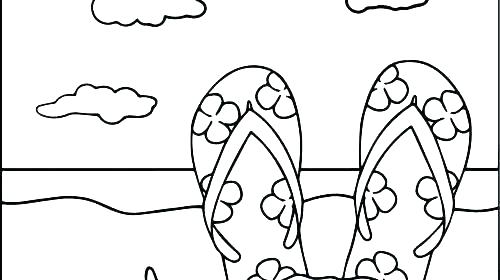 beach coloring pages for preschool