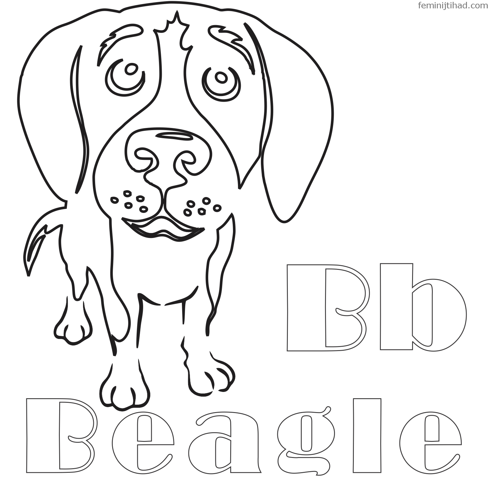 beagle coloring pages free to print