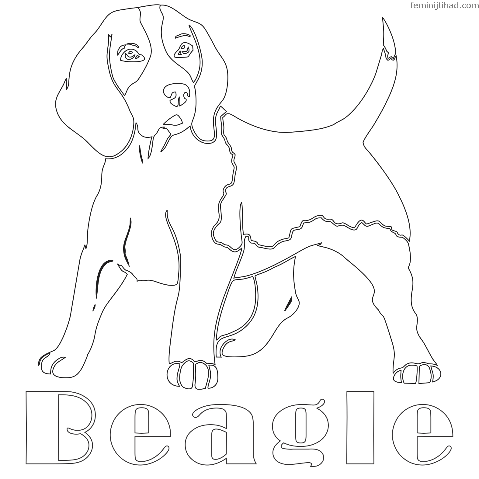 beagle coloring pages printable