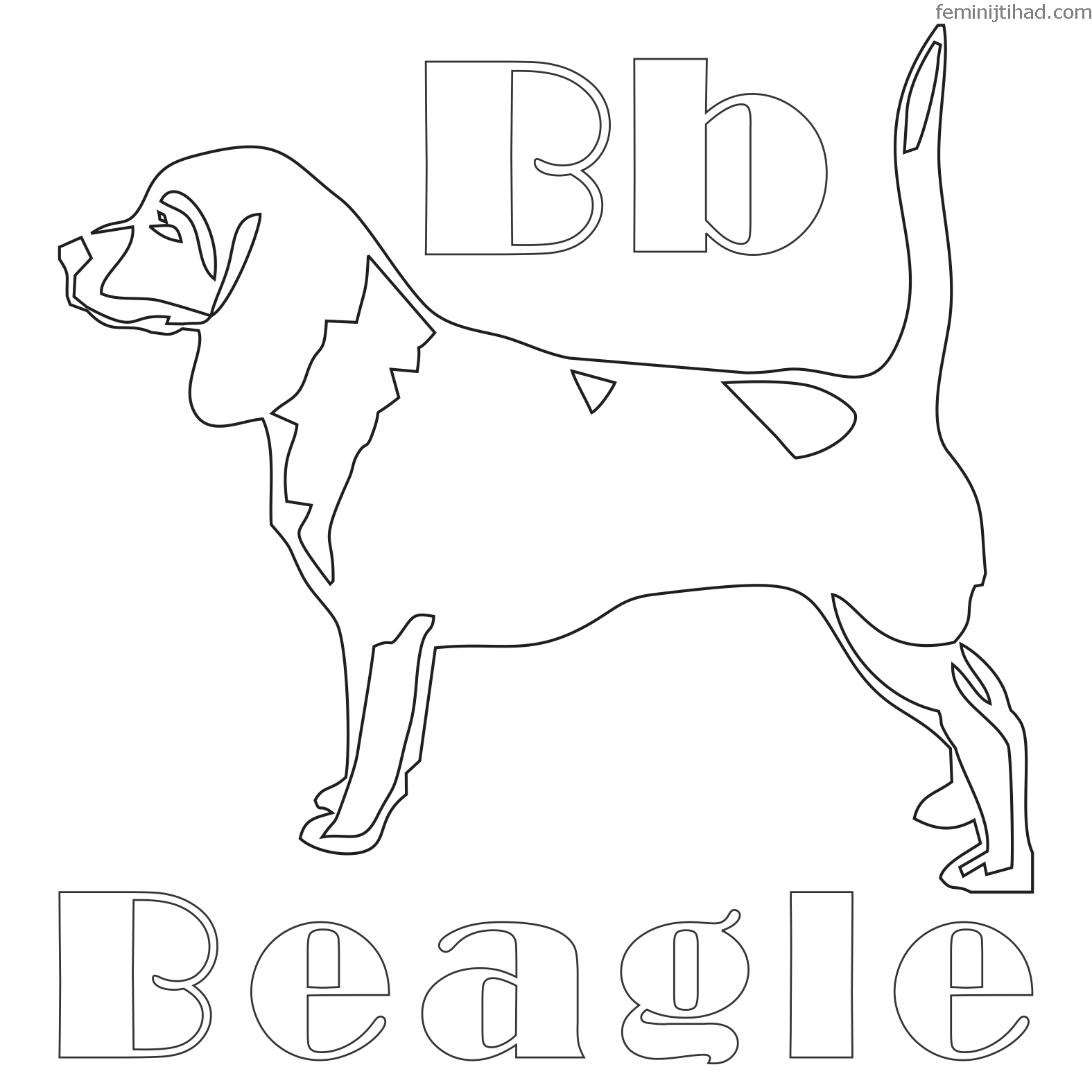 beagle coloring pages