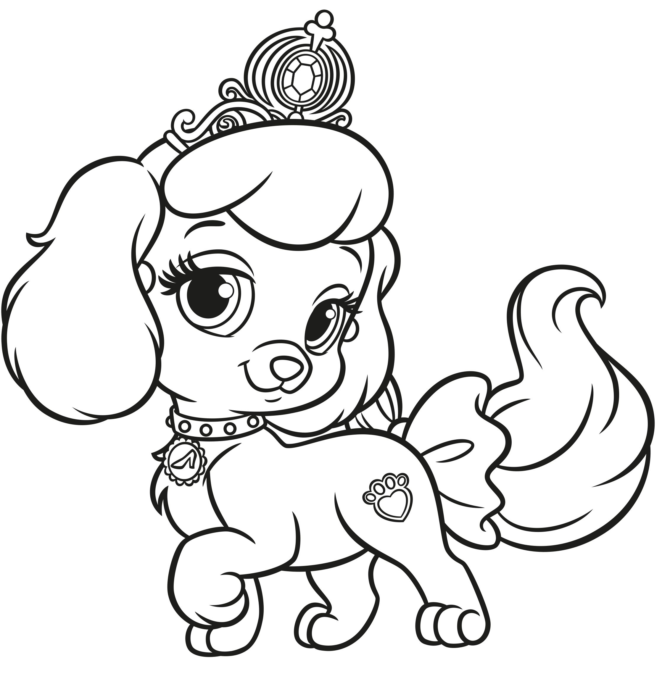 disney palace pets coloring pages
