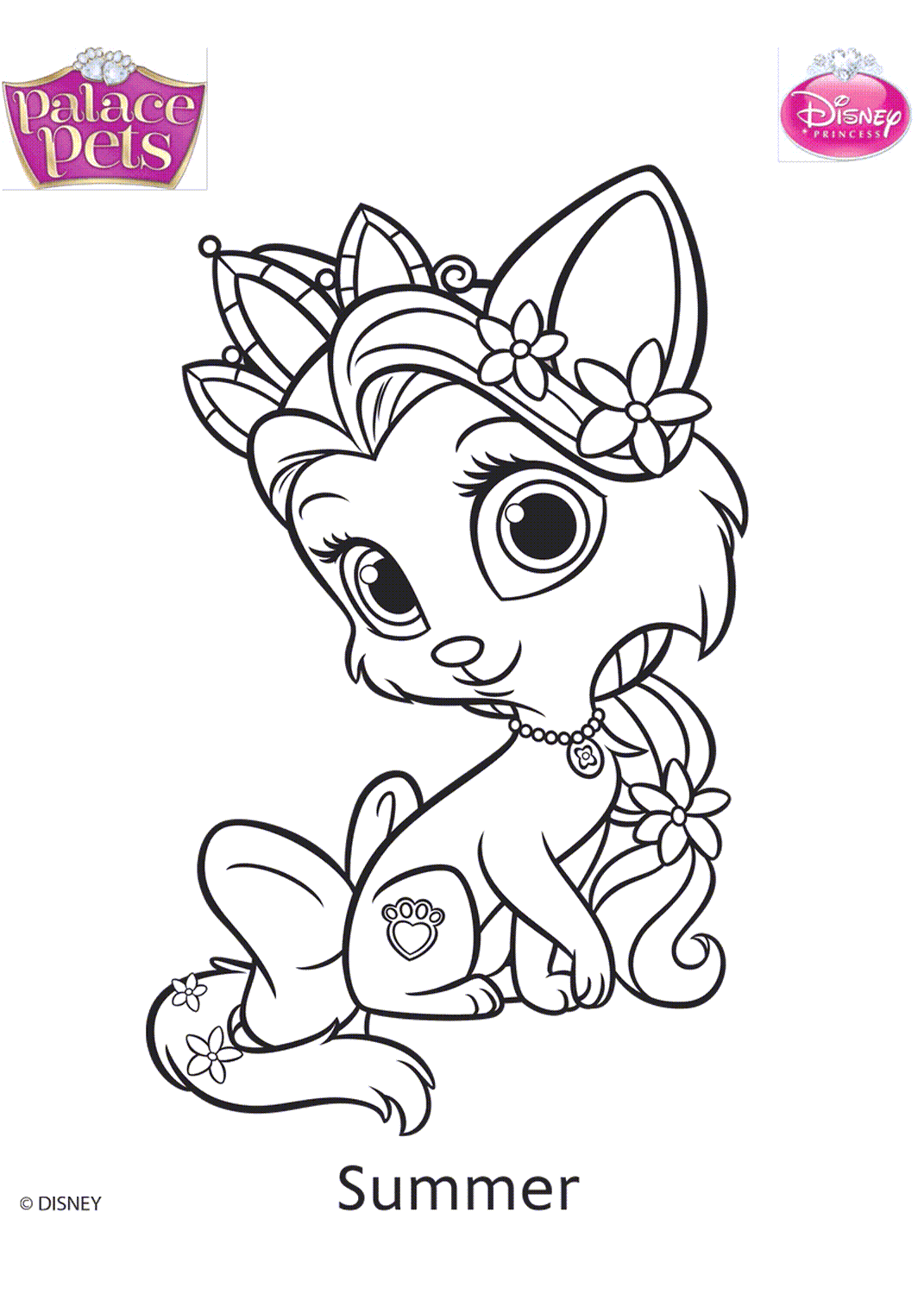 palace pets coloring pages free
