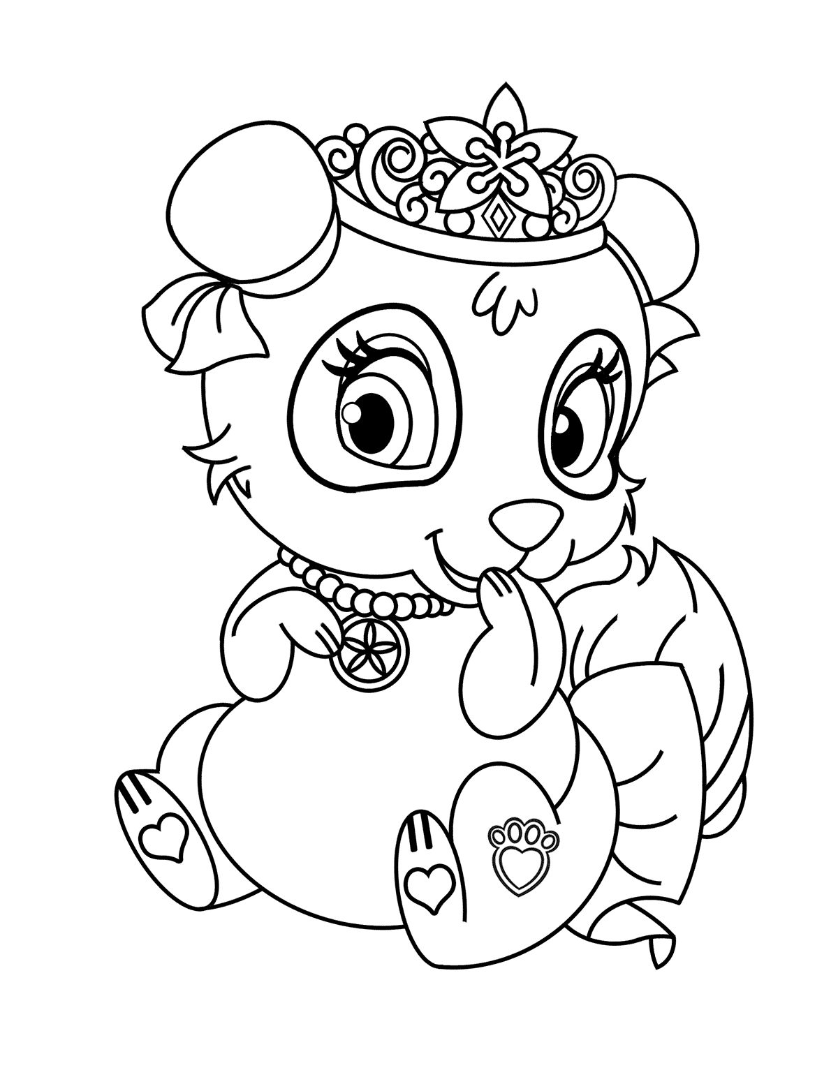 palace pets coloring pages