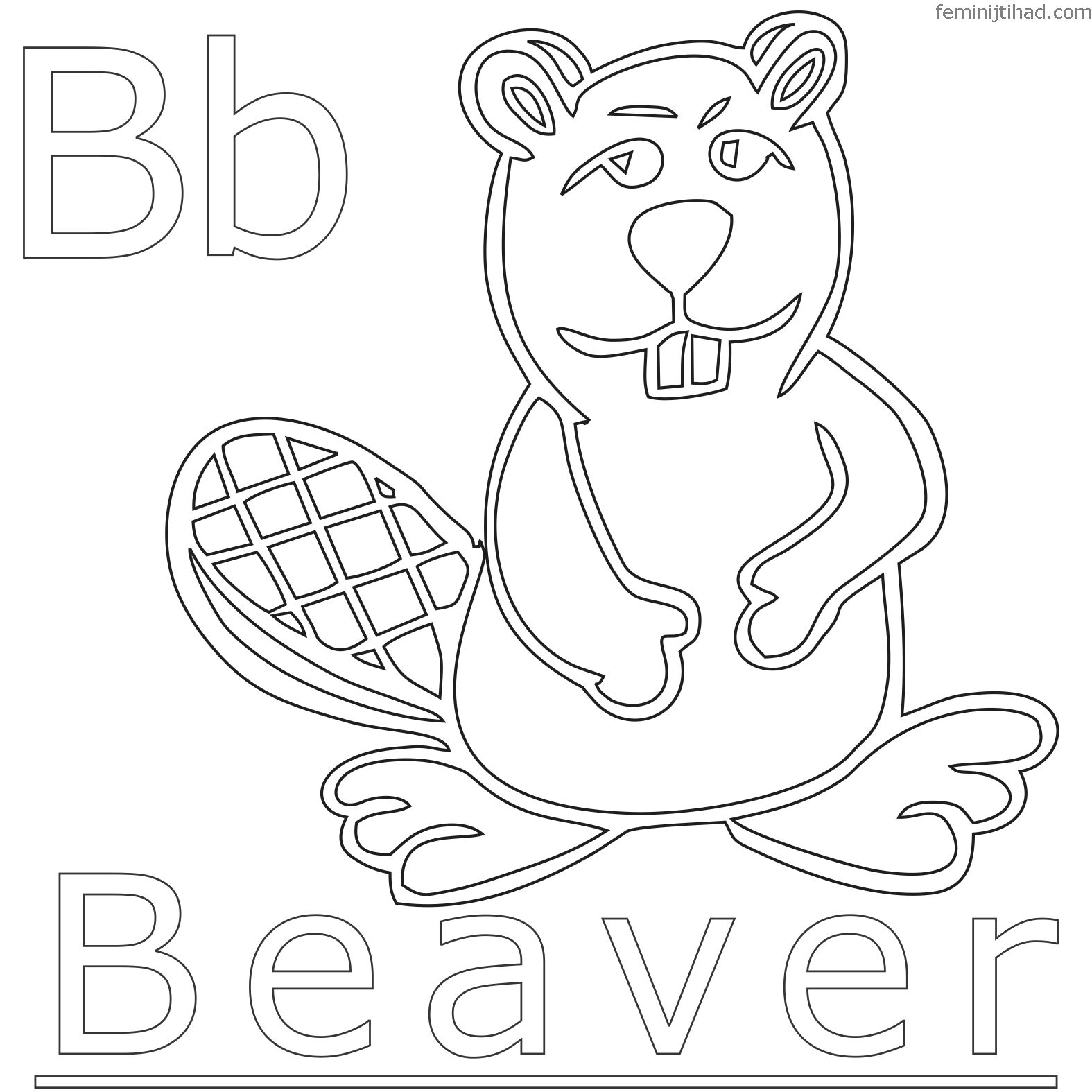 beaver dam coloring pages