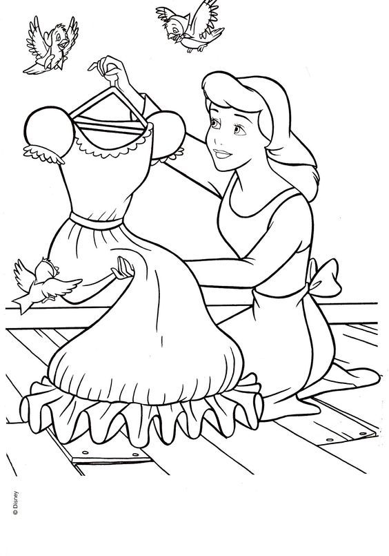belle coloring book pages