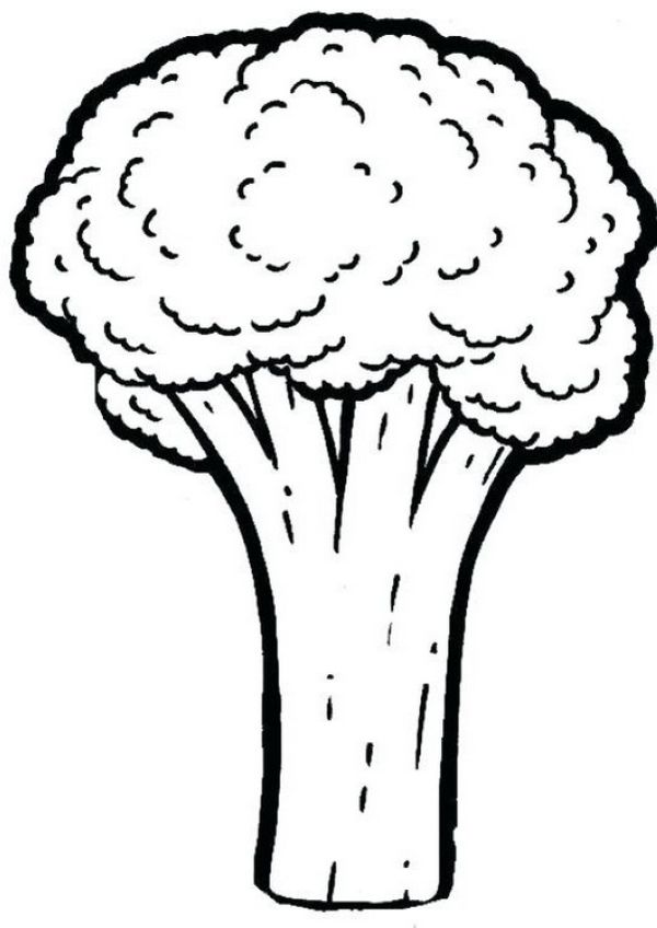 best broccoli coloring page