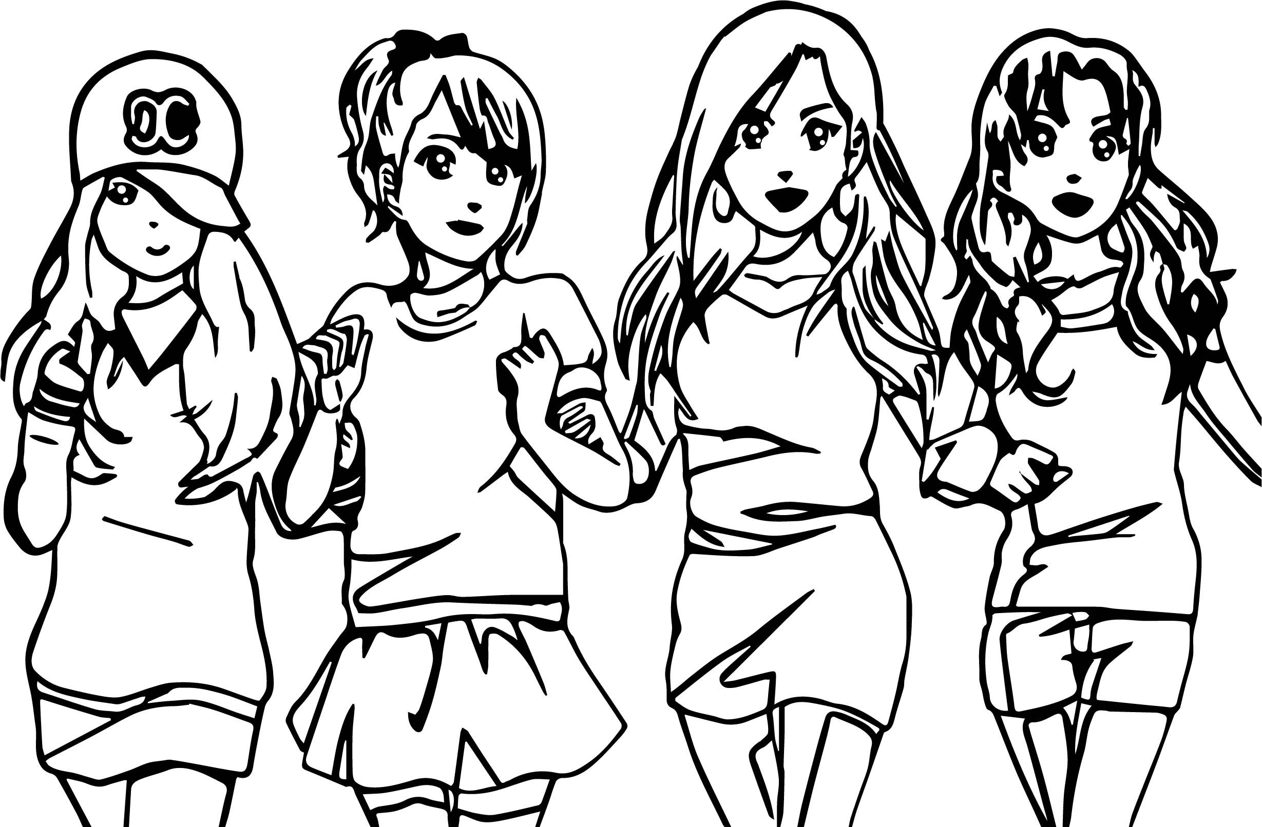 best friend coloring pages for girls