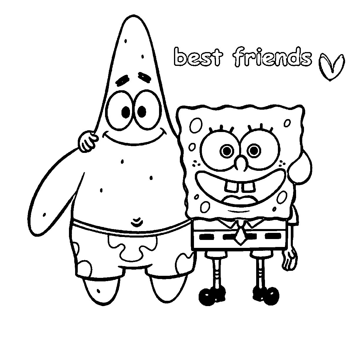 coloring pages of best friend ever