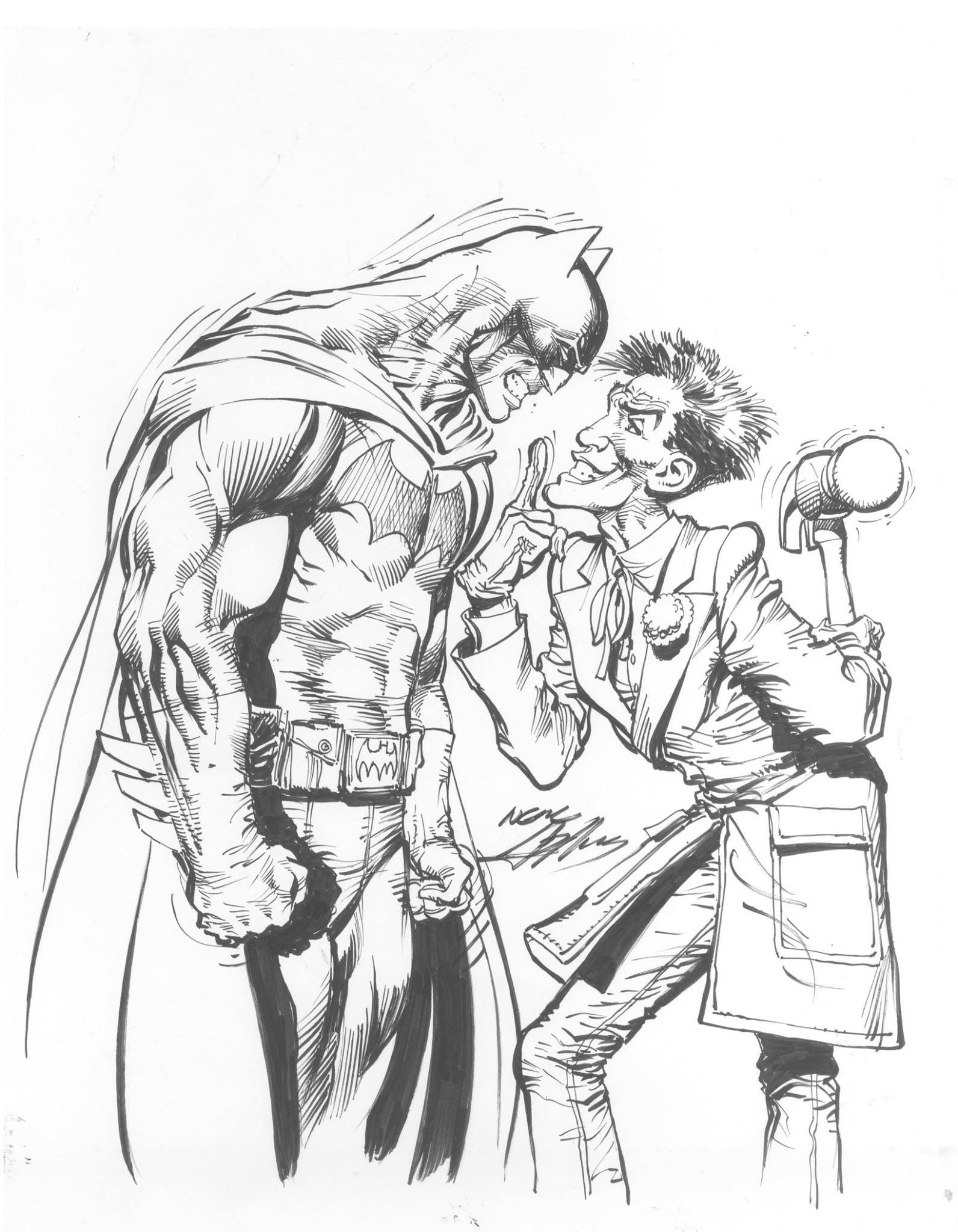 batman vs joker coloring pages